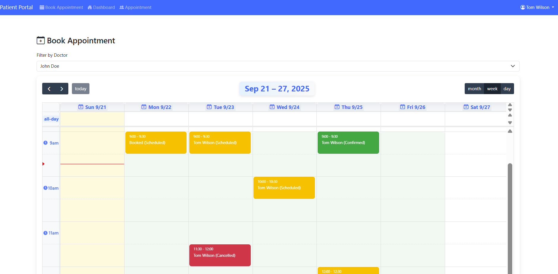 Patient Screenshot 2